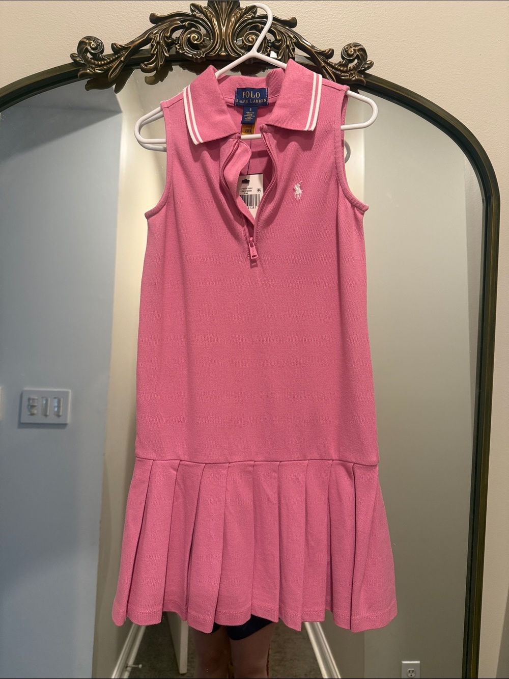 Polo by Ralph Lauren Pink Polo Dress with Embroidered Pony